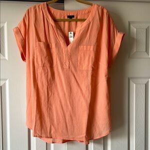 NWT Talbots short sleeve top, size L